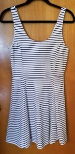 Blue And White Stripe Dress From H&M